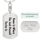 Jack Russell Terrier's Home - Luxury Dog Tag Keychain