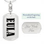 Eula v01 - Luxury Dog Tag Keychain
