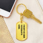 Coast Guard Veteran's Girl - Luxury Dog Tag Keychain