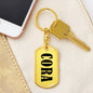 Cora v01 - Luxury Dog Tag Keychain