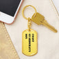 Coast Guardsman's Son - Luxury Dog Tag Keychain