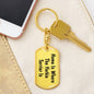 Yorkie Terrier's Home - Luxury Dog Tag Keychain