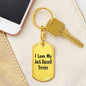 Love My Jack Russell Terrier - Luxury Dog Tag Keychain