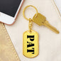 Pat - Luxury Dog Tag Keychain