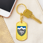 108th Mountain Assault Battalion (Ukraine) - Luxury Dog Tag Keychain