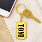 Toni v01 - Luxury Dog Tag Keychain
