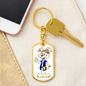 Rabbit - Luxury Dog Tag Keychain