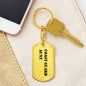 Coast Guard Aunt - Luxury Dog Tag Keychain