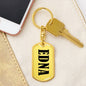 Edna v01 - Luxury Dog Tag Keychain