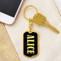 Alice v02 - Luxury Dog Tag Keychain