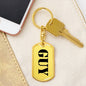 Guy - Luxury Dog Tag Keychain