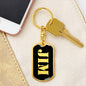 Jim v3 - Luxury Dog Tag Keychain