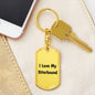 Love My Otterhound v4 - Luxury Dog Tag Keychain