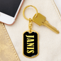 Janis v02 - Luxury Dog Tag Keychain
