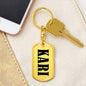 Kari v01 - Luxury Dog Tag Keychain