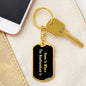 Newfoundland's Home v2 - Luxury Dog Tag Keychain