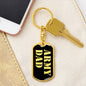 Army Dad v2 - Luxury Dog Tag Keychain