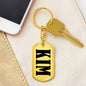 Kim v01 - Luxury Dog Tag Keychain