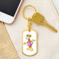 Giraffe - Luxury Dog Tag Keychain