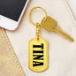 Tina v01 - Luxury Dog Tag Keychain