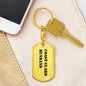 Coast Guard Husband - Luxury Dog Tag Keychain
