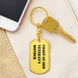 Coast Guard Veteran's Mother - Luxury Dog Tag Keychain