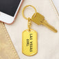 Las Vegas Girl v4 - Luxury Dog Tag Keychain