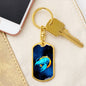 Zodiac Sign Cancer - Luxury Dog Tag Keychain