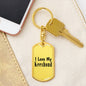 Love My Keeshond - Luxury Dog Tag Keychain