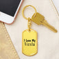 Love My Vizsla - Luxury Dog Tag Keychain