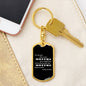 A Single Kiss - Luxury Dog Tag Keychain