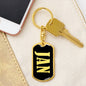 Jan v02 - Luxury Dog Tag Keychain