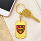 1129th Air Defence Missile Regiment (Ukraine) - Luxury Dog Tag Keychain