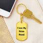 Love My Ibizan Hound v4 - Luxury Dog Tag Keychain