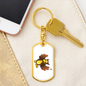 Happy Owl - Luxury Dog Tag Keychain