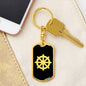 Dharma Wheel v2 - Luxury Dog Tag Keychain