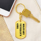 Military Veteran's Girl - Luxury Dog Tag Keychain