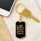 Miniature American Shepherd v2 - Luxury Dog Tag Keychain