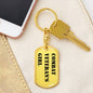 Combat Veteran's Girl - Luxury Dog Tag Keychain