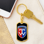 58th Motorized Infantry Brigade (Ukraine) v3 - Luxury Dog Tag Keychain