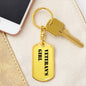 Veteran's Girl - Luxury Dog Tag Keychain