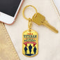 I am a Veteran - Luxury Dog Tag Keychain