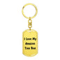 Love My Amazon Tree Boa - Luxury Dog Tag Keychain