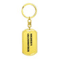 Soldier's Grandmother - Luxury Dog Tag Keychain