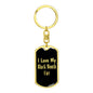 Love My Black Mouth Cur v2 - Luxury Dog Tag Keychain
