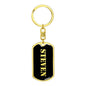 Steven v3 - Luxury Dog Tag Keychain