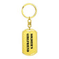 Soldier's Girlfriend - Luxury Dog Tag Keychain