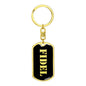 Fidel v3 - Luxury Dog Tag Keychain
