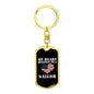 My Heart Belongs To A Sailor - Luxury Dog Tag Keychain