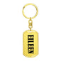 Eileen v01 - Luxury Dog Tag Keychain